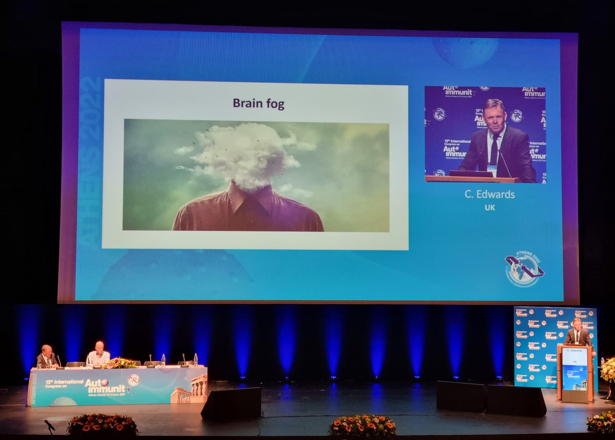 drALINAdima's tweet photo. RA and the brain (by C Edwards)
and yes, RA is rheumatoid arthritis .... we are still learning about "systemic"
new data for MTX as gold standard
Day 4 - 13th International #Congress on #Autoimmunity2022
#TogetherInAthens https://t.co/g5z4v7aVkR