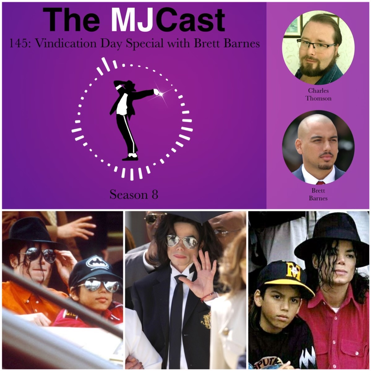 TheMJCast's tweet photo. #TheMJCast145: #VindicationDay Special with Brett Barnes

🟣 https://t.co/BlKntFKglI
🟢 https://t.co/gwInankMW3
⚪️ https://t.co/K0Aw2sGUBv

17 years ago #MichaelJackson’s trial ended in unanimous acquittal. Today, his friend &amp; trial witness @IAmBrettBarnes breaks his silence. J. https://t.co/k6cv9MPm5D
