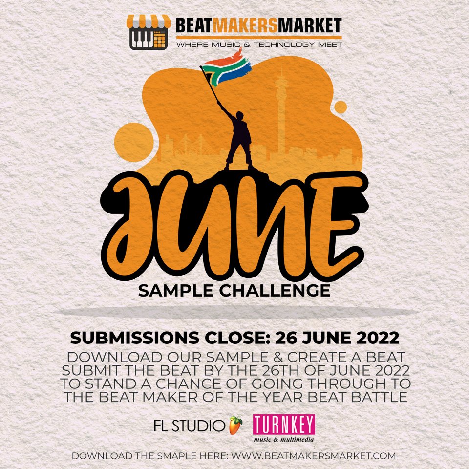 BeatMakersLife's tweet photo. Happy Youth Month. Our June Sample Challenge is up. Create a beat using the sample, (download sample here https://t.co/lf4itP9UnW
), submit your beat on our website or by emailing it to beatmakersmarkets@gmail.com. Submissions close on 26 Jun 2022 #YouthMonth #BeatMakersMarket https://t.co/j6TuPvV133