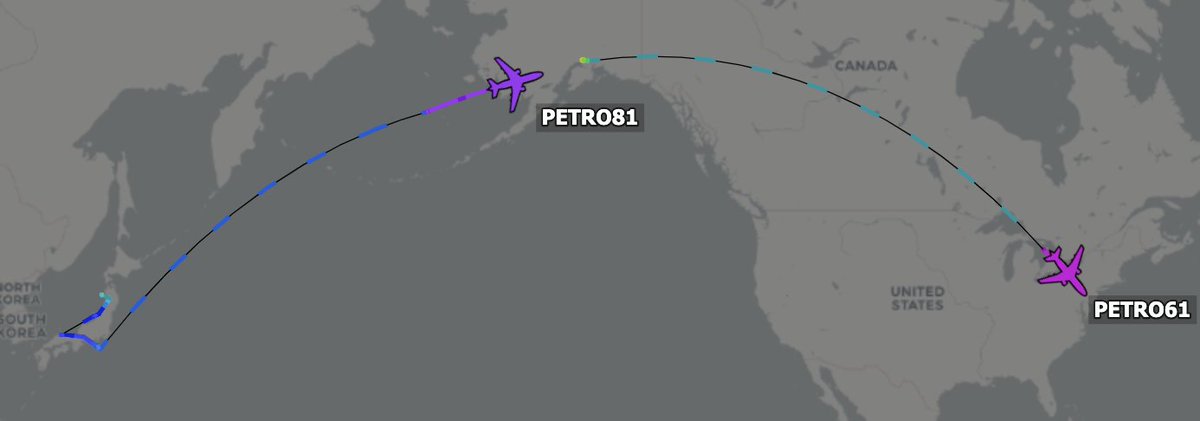 TheSnoopySnoop's tweet photo. Returning from Asia (via Elmendorf?)
#PETRO61 #AE020D KC-10A Extender 79-1947
#PETRO81 #AE0235 KC-10A Extender 87-0123
#haveglass #milair #planespotting #Avgeek https://t.co/jYQgrUchrh