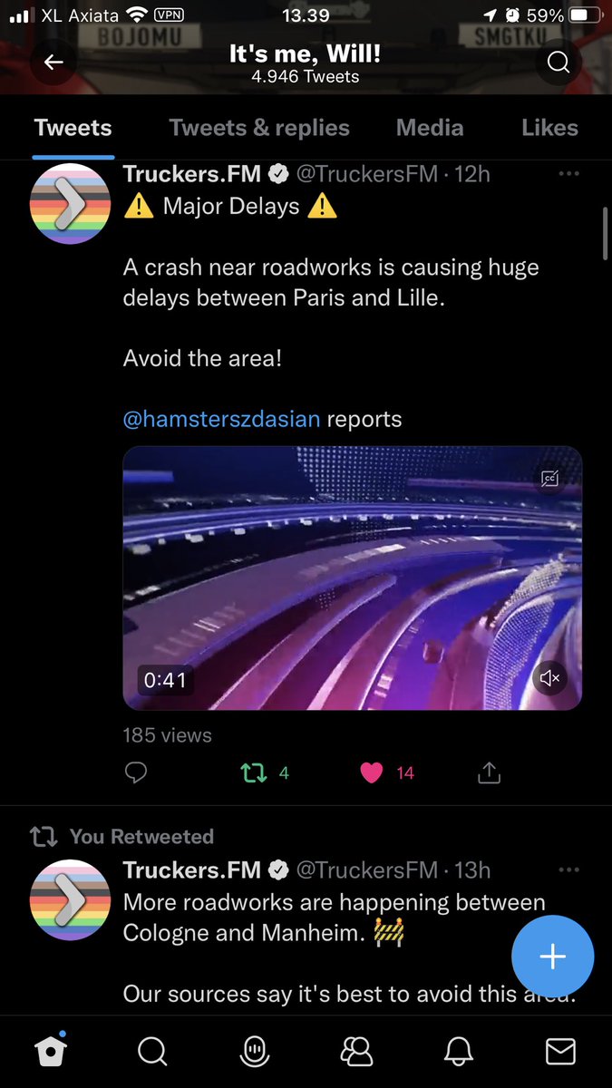 hamsterszdasian's tweet photo. Busy Sunday 😅
From hosting a livestream on @wiuindonesia ‘s meme IG account to monitoring traffic reports on @TruckersMP ‘s #RO13 RealOps event and reporting it on @TruckersFM
I could really use a vacation 🤣 https://t.co/3ezjnqjGNw