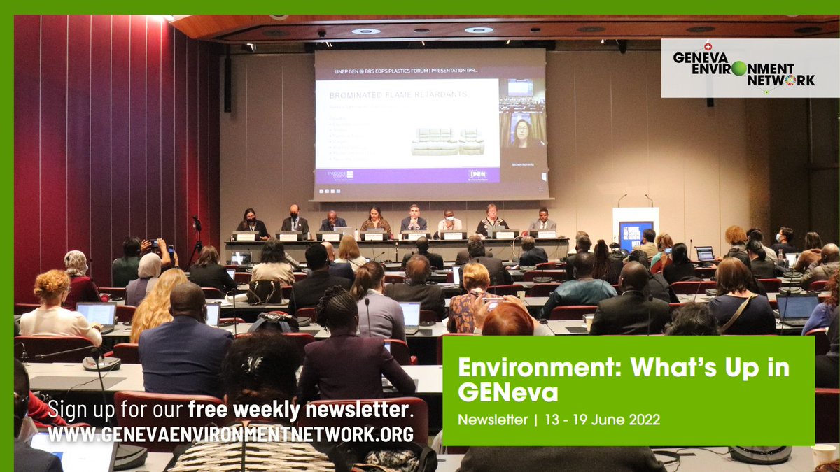 #Environment: What's Up in #GENeva from 13 - 19 June?

✅#MC12 @wto & #TradeAndSustainabilityHub 
✅#BRSCOPs #GlobalAgreements for a #HealthyPlanet
✅ #HRC50 & Environment
✅ Outcomes at 110th @ilo Conference
✅ & more

Check events, #jobs & suggestions ▶️ tiny.cc/GEN13-19June22