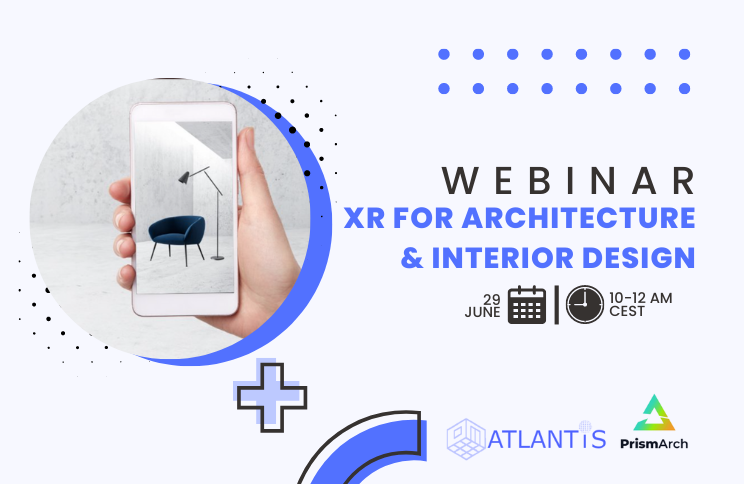 AtlantisAR's tweet photo. In architecture and interior design, technologies such as #VR &amp; #AR have the potential to transform planning processes. Artificial intelligence (#AI) can help to automate such processes. This webinar showcases the results of 2 recent research projects. https://t.co/DjWjwKSEGy https://t.co/mQiO9jC7qB