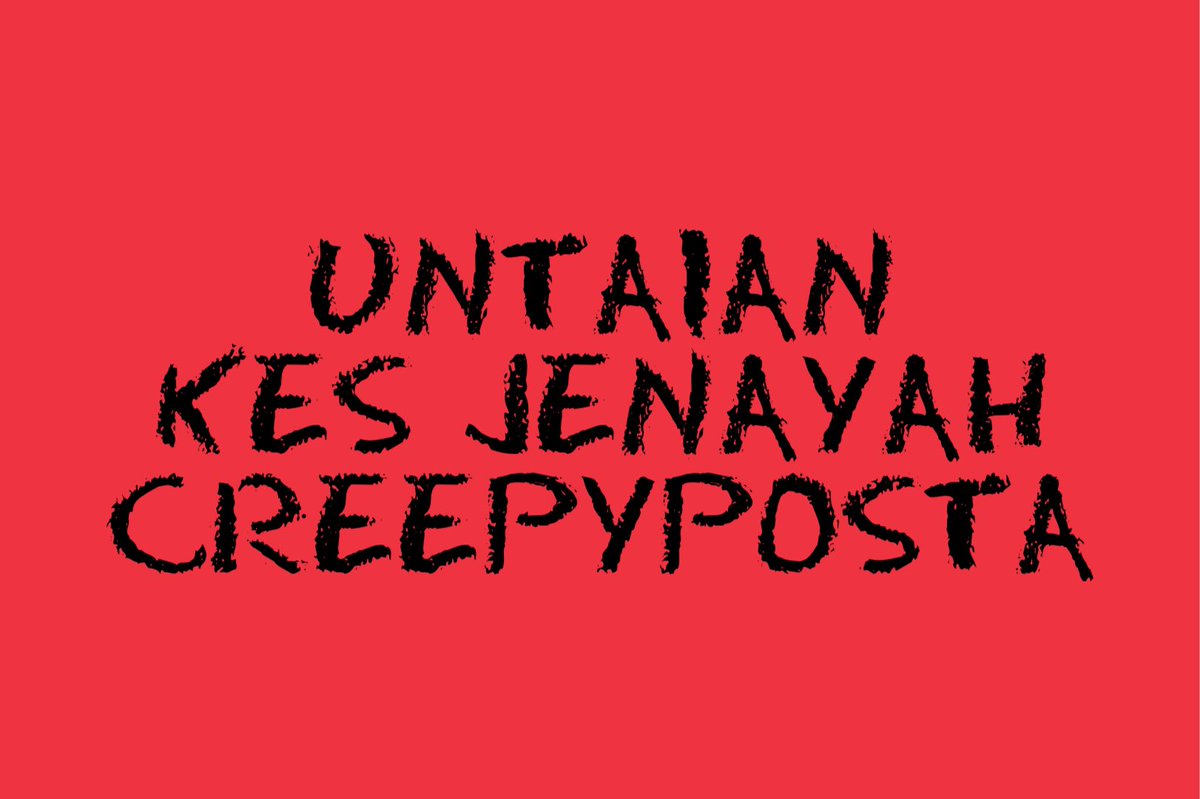 mrcreepyposta's tweet photo. CREEPYPOSTA’s Criminal Threads
Kompilasi dalam bentuk untaian untuk kemudahan pembacaan serta rujukan. 

Retweet / Like / Bookmark https://t.co/GK315NJm6L