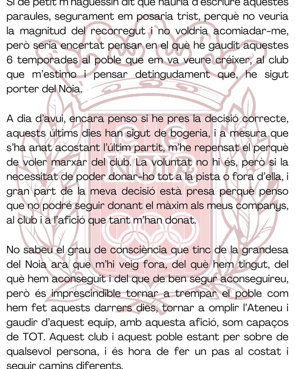 xusfernandez77's tweet photo. A TOTA LA FAMÍLIA DEL CLUB ESPORTIU NOIA

VISCA EL NOIA i VISCA SANT SADURNÍ!
@cenoia https://t.co/4vdpDlqRtR
