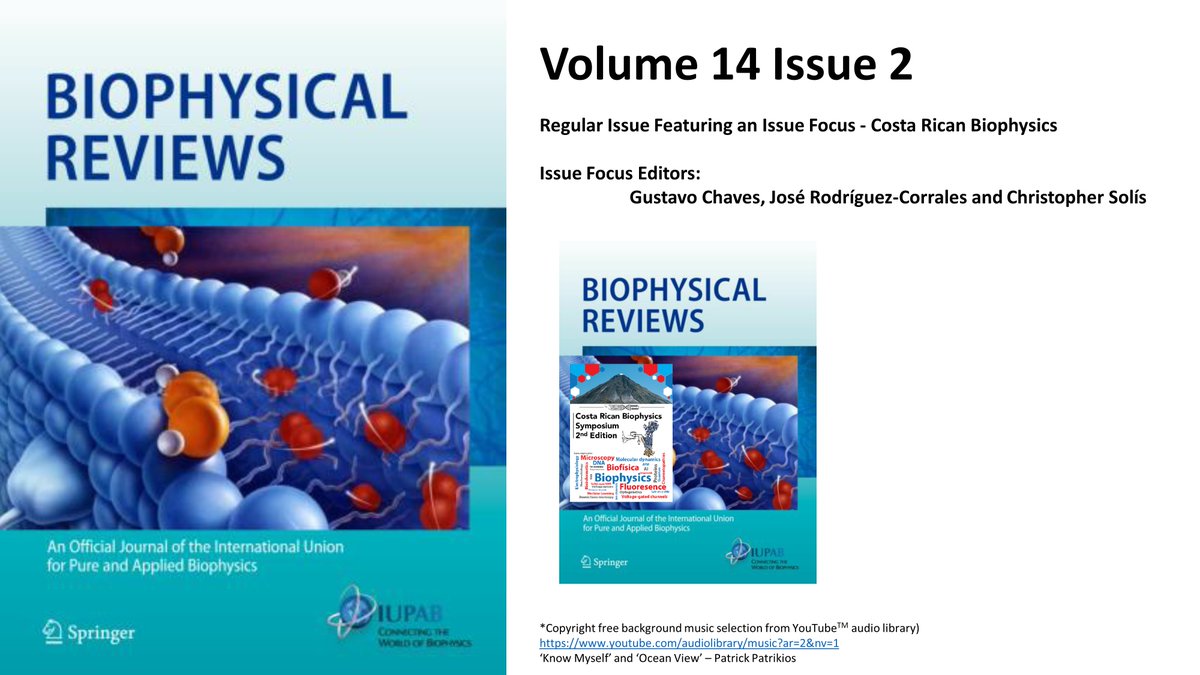 BiophysicalRev1's tweet photo. Biophysical Reviews 2022 Vol. 14 Issue 2
Regular Issue Featuring an Issue Focus
Issue Focus Editors: G-Chaves, J-Rodríguez-Corrales, C-Solís
Web: https://t.co/0nFVy3jU8Z
Biophysical Reviews: https://t.co/eVRsK2LfDk
IUPAB: https://t.co/abDnWvkEdw
YouTube: https://t.co/DkxTxf2euj https://t.co/k03GgIaDxw
