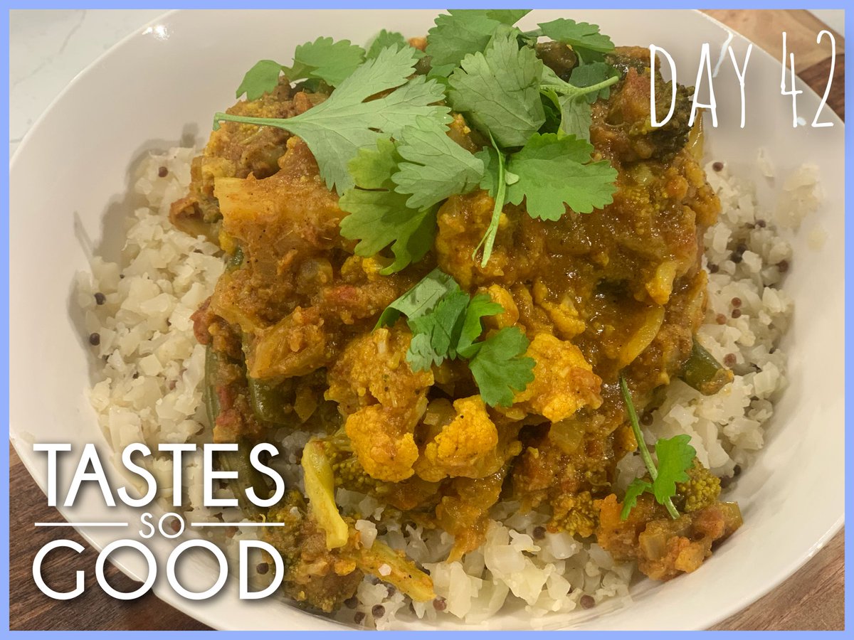 SusanBaikie's tweet photo. Day 42 Dinner Vegetable Curry on a Coconut &amp; Mustard Seed Cauliflower Rice! 

Yummmy!!!
        
#weightlossjourney #shrinkingsusy #optifast #icandothis #wecandothis #day42 #weightloss #weightlossdiary #weighinmondays #lowcarb #lowcalorie #20weekstillourholiday #mealday42 https://t.co/zwofhWyzBB