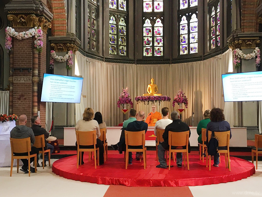 DMCupdates's tweet image. เจ้าหน้าที่จากกระทรวงกลาโหมของประเทศเนเธอร์แลนด์ ได้มาเยี่ยมชมวัดพระธรรมกายเนเธอร์แลนด์ dmc.tv/a28253