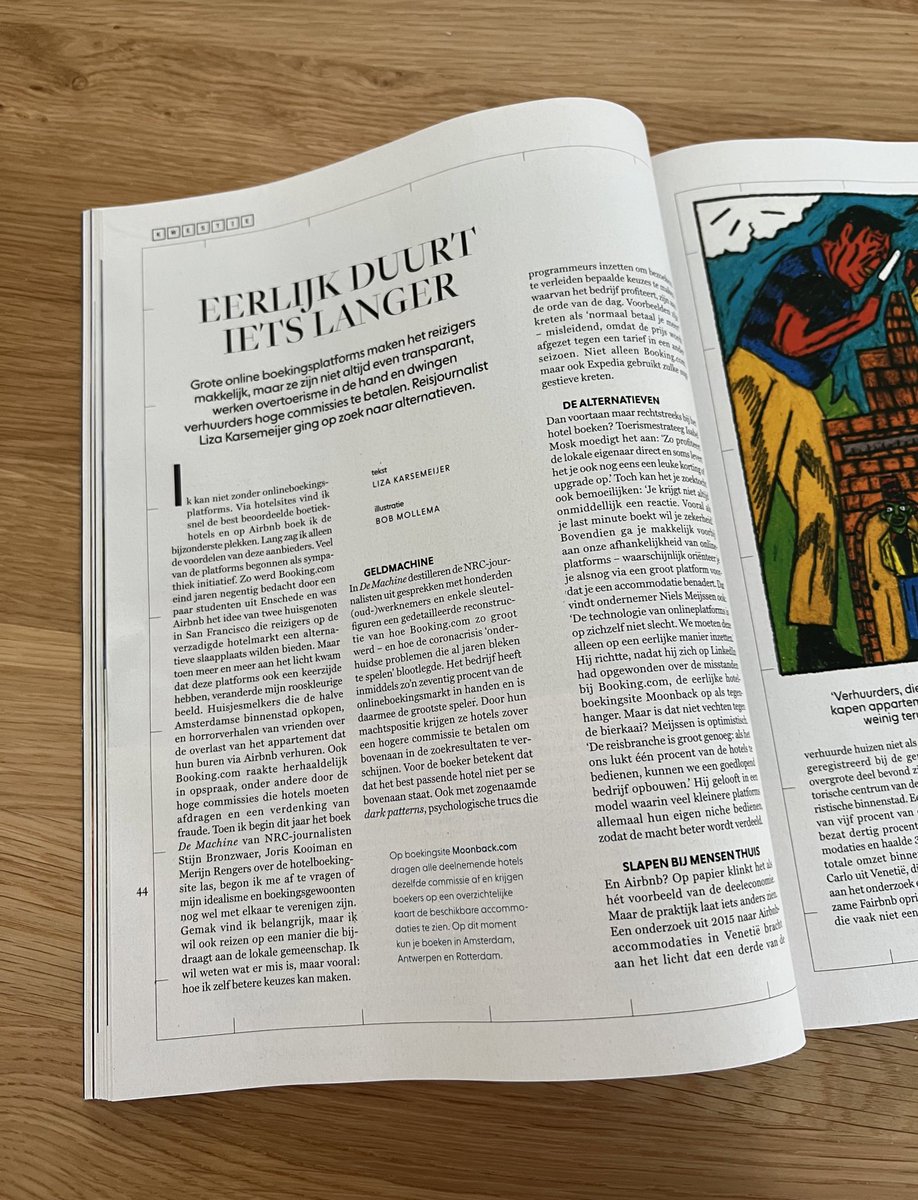 Ik sta in de <a href="/NatGeoNL/">National Geographic</a> als expert. Reisjournalist <a href="/lizakarsemeijer/">Liza Karsemeijer</a> ging op zoek naar alternatieven voor de grote online boekingsplatforms. Goed artikel is het geworden! #toerisme