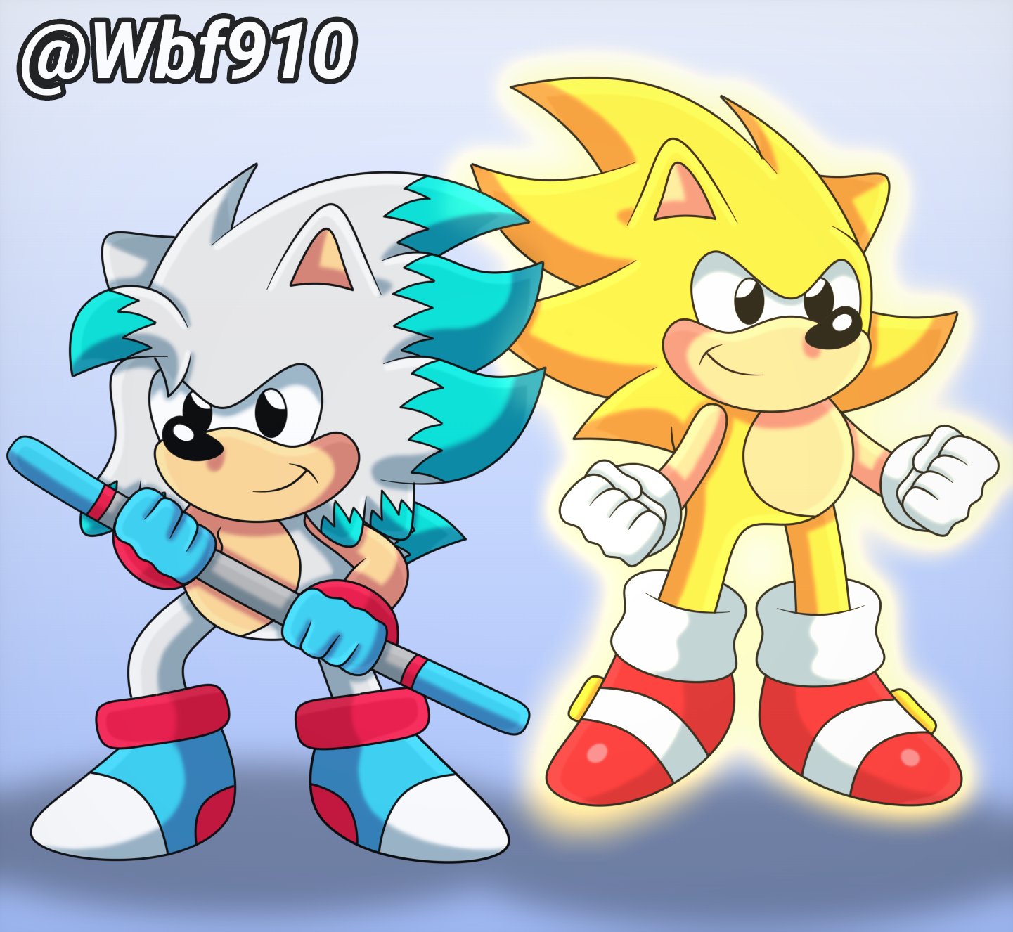 Wbf910 on X: Super Classic Sonic ✨ A fun random drawing of Super Classic  Sonic! #SonicTheHedgehog #sonicfanart  / X