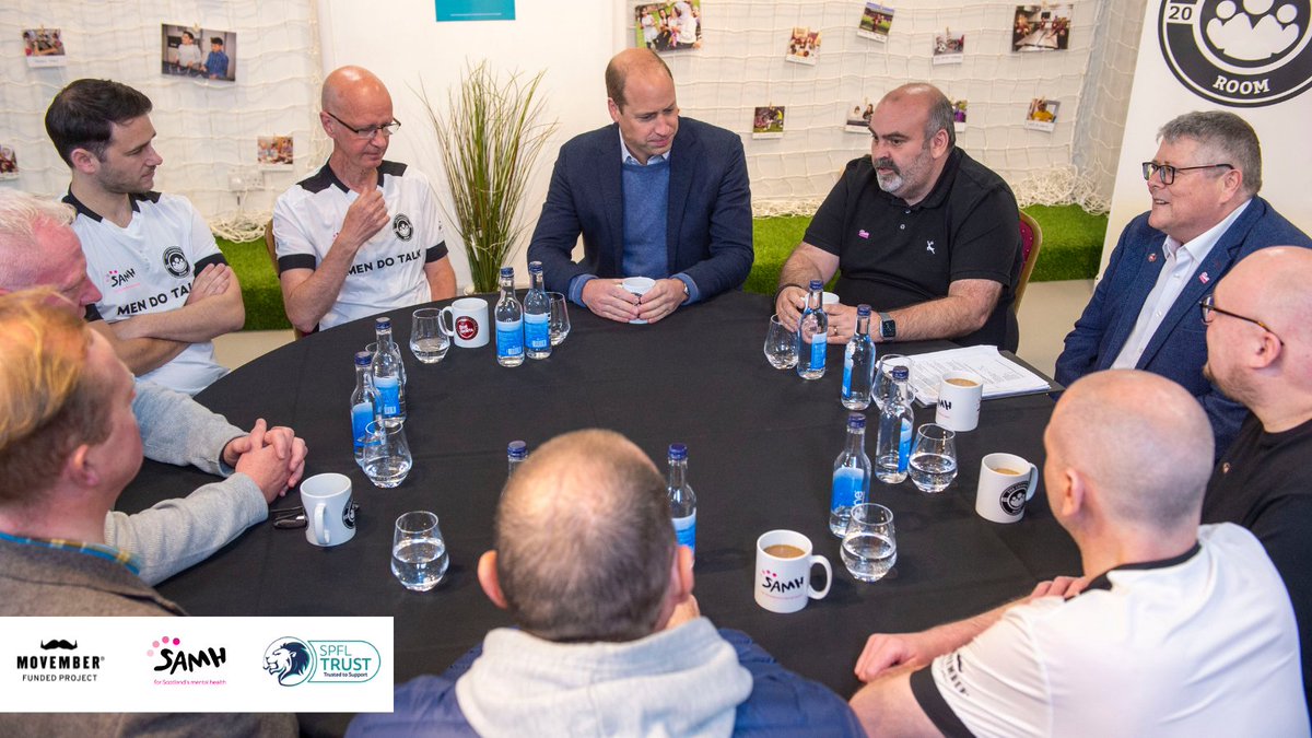 For #MensHealthWeek we’re reflecting on the Royal Visit to the Changing Room during #MentalHealthAwarenessWeek.

The Duke of Cambridge joined us at Tynecastle Park to learn about the SAMH led project that supports men’s mental health.

⚽ Find out more: samh.org.uk/get-involved/p…