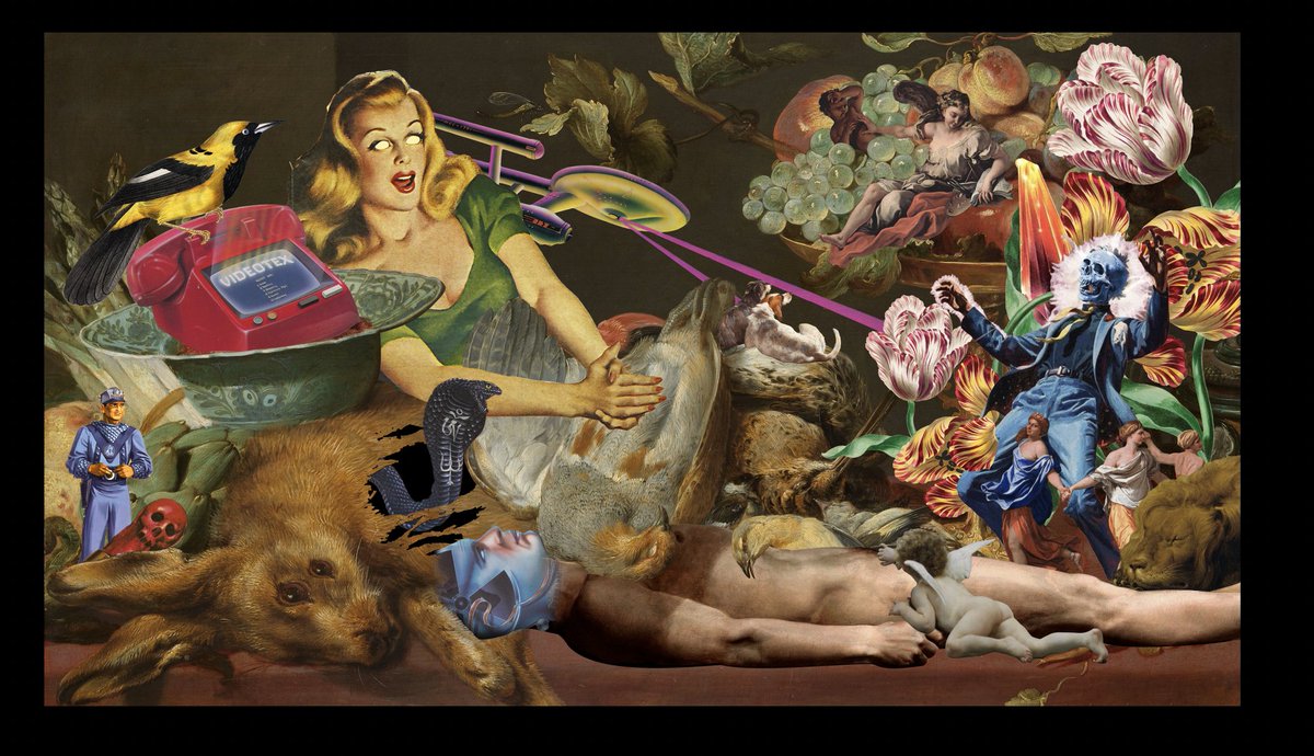 GM 💗 all beautiful human!
Would like to share with you guys some #wipart 
for my latest piece. 

Title : The most bizarre mystical events in an unpleasant supper.