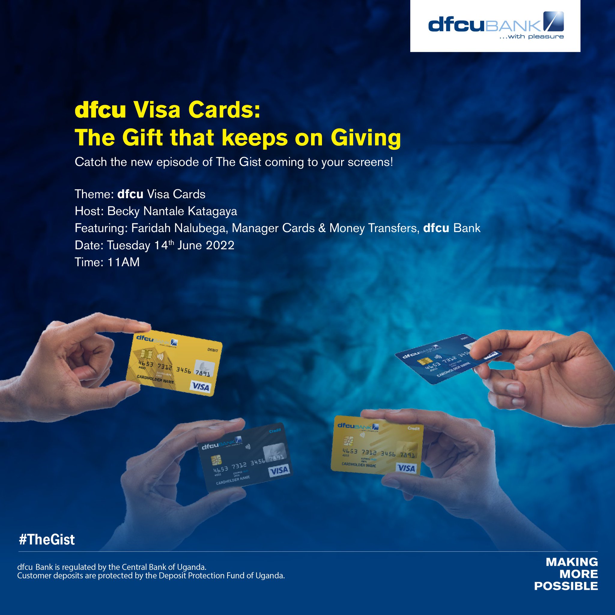 dfcu Bank on Twitter "We have a BRANDNEW episode of The Gist and this