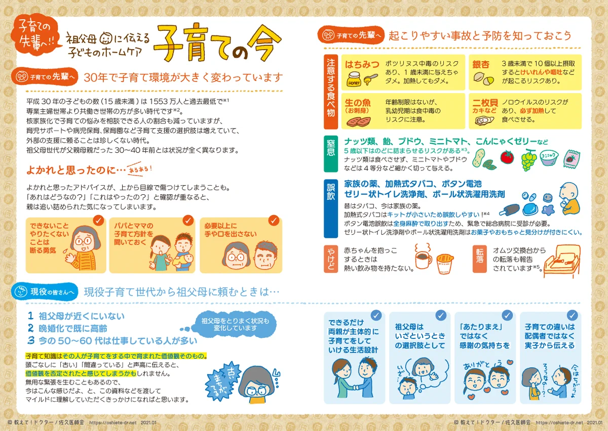 摩擦を生まない為にも知っておこう！今と昔で『子育て』の常識はこんなにも違う