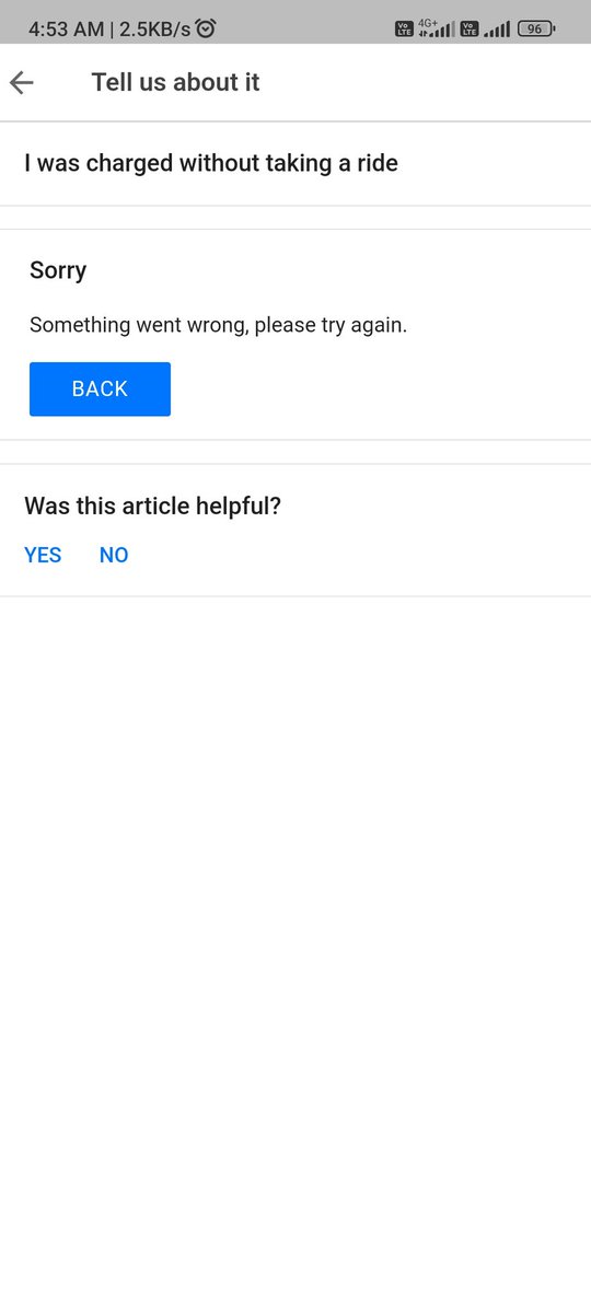 icharancherry's tweet photo. @Olacabs I need to lodge a complaint against Ola driver but I can't find my query in the articles list mention in your app.. What to do now? https://t.co/ttfTT4Xuze
