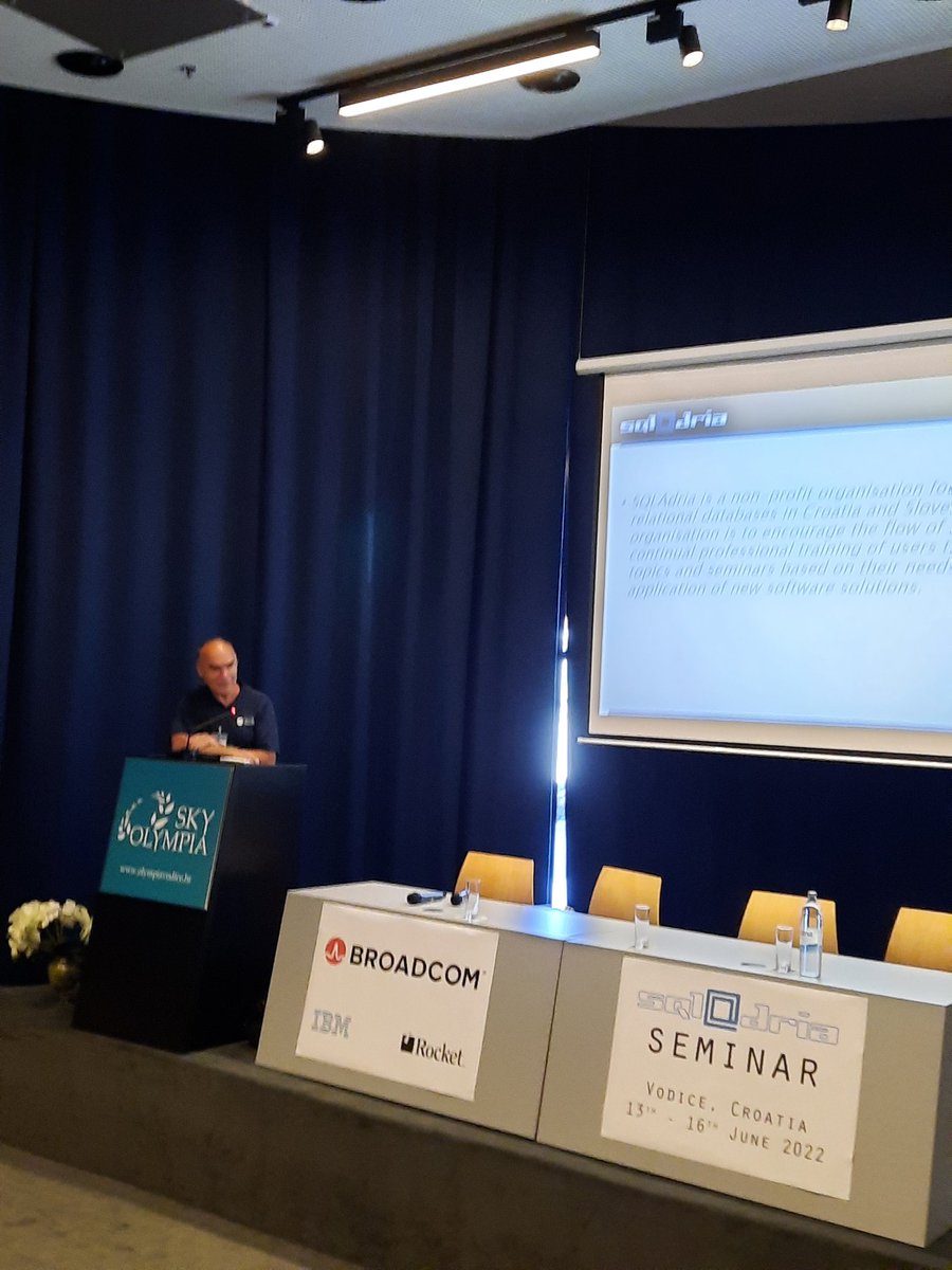 SQL_Adria's tweet image. #SQLAdria F2F seminar in Vodice, Croatia kick off by @staze01 
#Db2 #Db2z #mainframe #data #database
