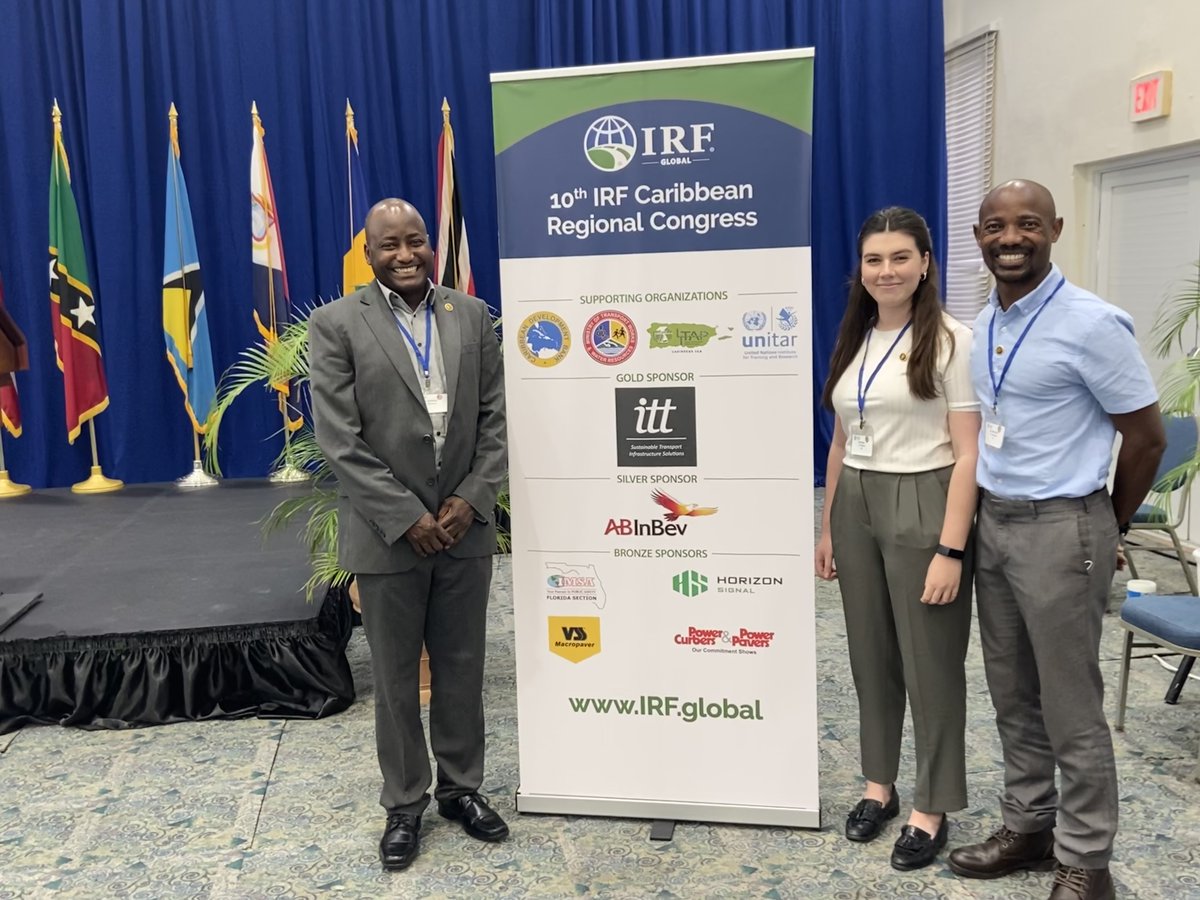 EllenRogan2's tweet photo. Last week I had the opportunity to present at the 10th @IRFhq Caribbean Regional Congress in Barbados.
I was proud to present on the road safety survey methodology and road attribute coding software that we have developed at @ITTransportUK 

#CRC10 #Caribbean #RoadSafety https://t.co/e0Rwli8zQ4