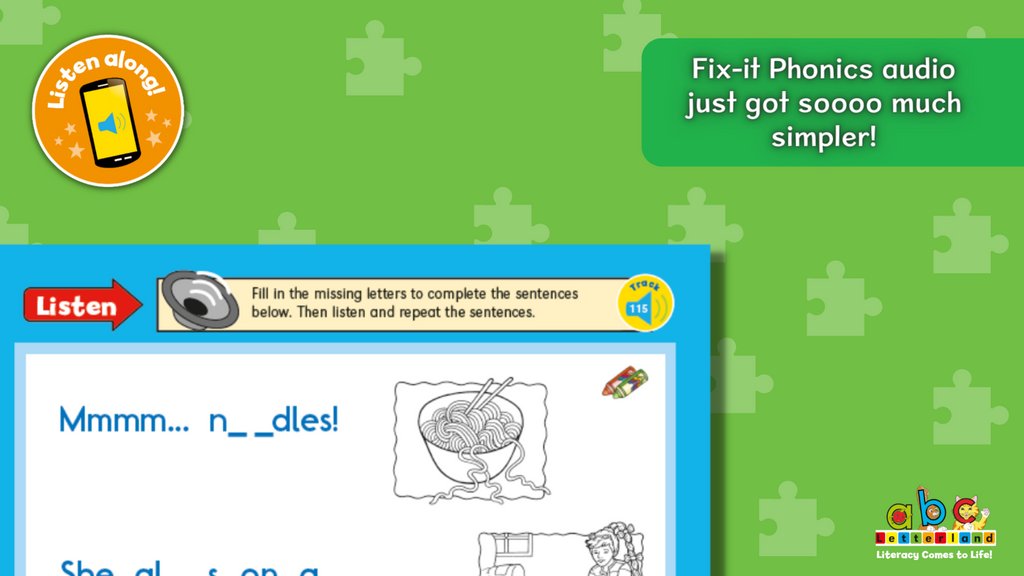 We're bringing our Fix-it Phonics range into the future! Our student resources now have a QR code linking to the accompanying audio. 

The best part? It's FREE TO DOWNLOAD, so you don't have to buy a separate CD any more. Get scanning!

Find out more ➡️ bit.ly/3HfzixL