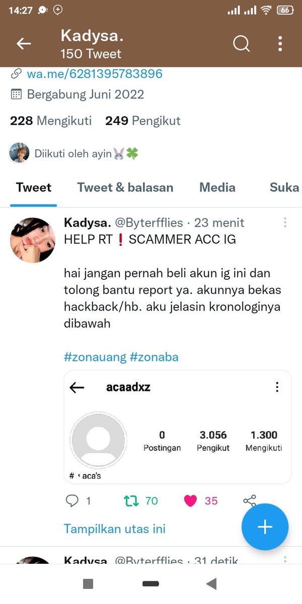 Abdul41519002's tweet photo. @Byterfflies Done kak semoga sehat selalu panjang umur https://t.co/SPRtanJRiF