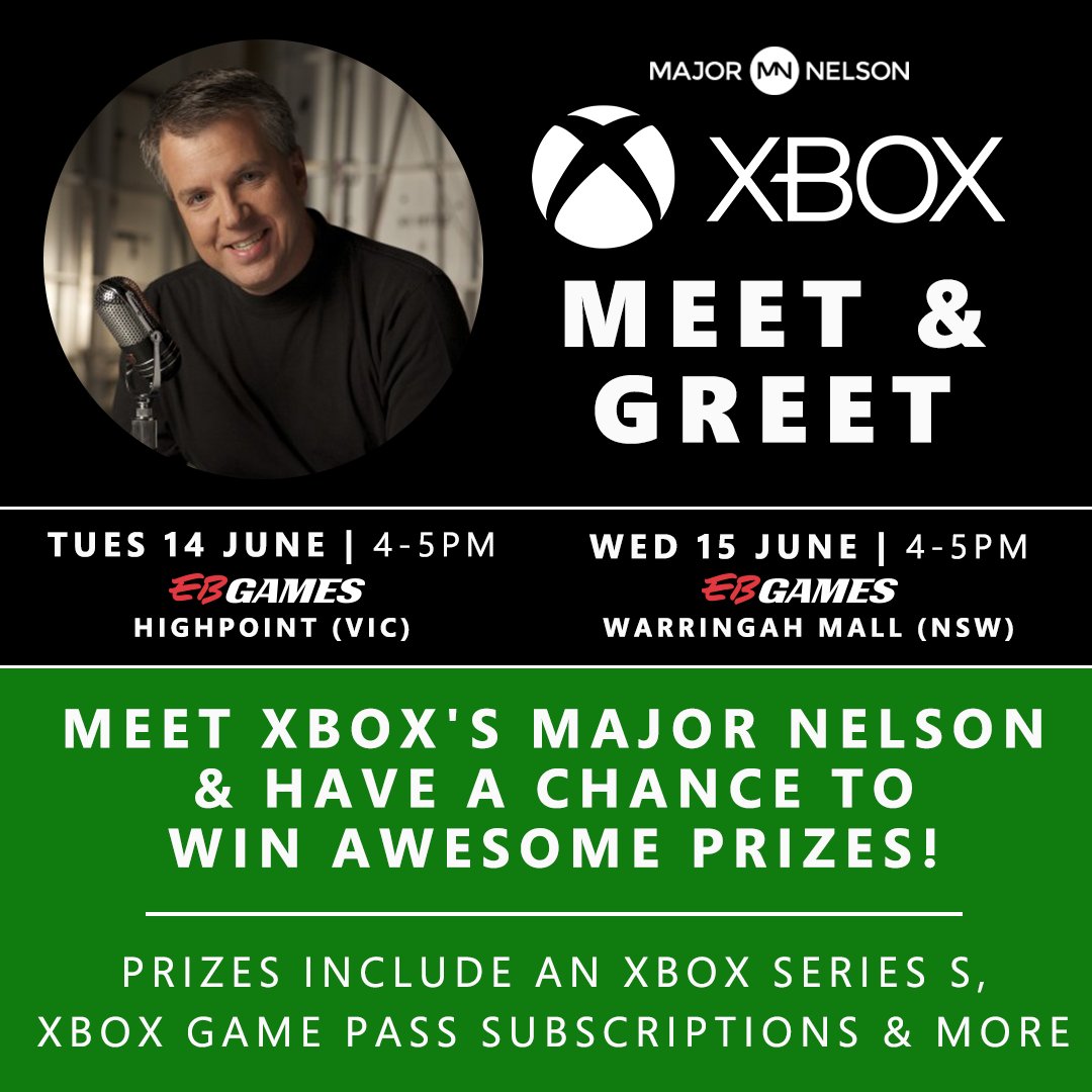 PSA: Major Nelson Will Stop By EB Games At Highpoint Today