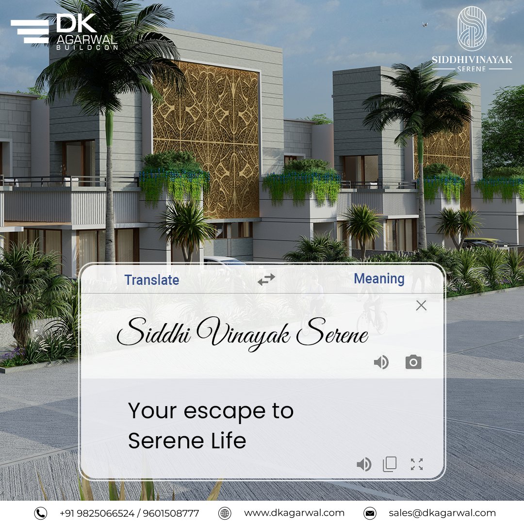 DKAgarwalbuild's tweet photo. The stunning new Serene Villa is now on the market. A magnificent contemporary 2 &amp; 3 BHK villas in a tranquil setting. Contact us at 9825066524 for more information on the property.
#escapetoserenity #serenityvilla #Villasforsale #serenityvillas #luxuryresidences #Luxuriousvilla https://t.co/KEViREo4dJ