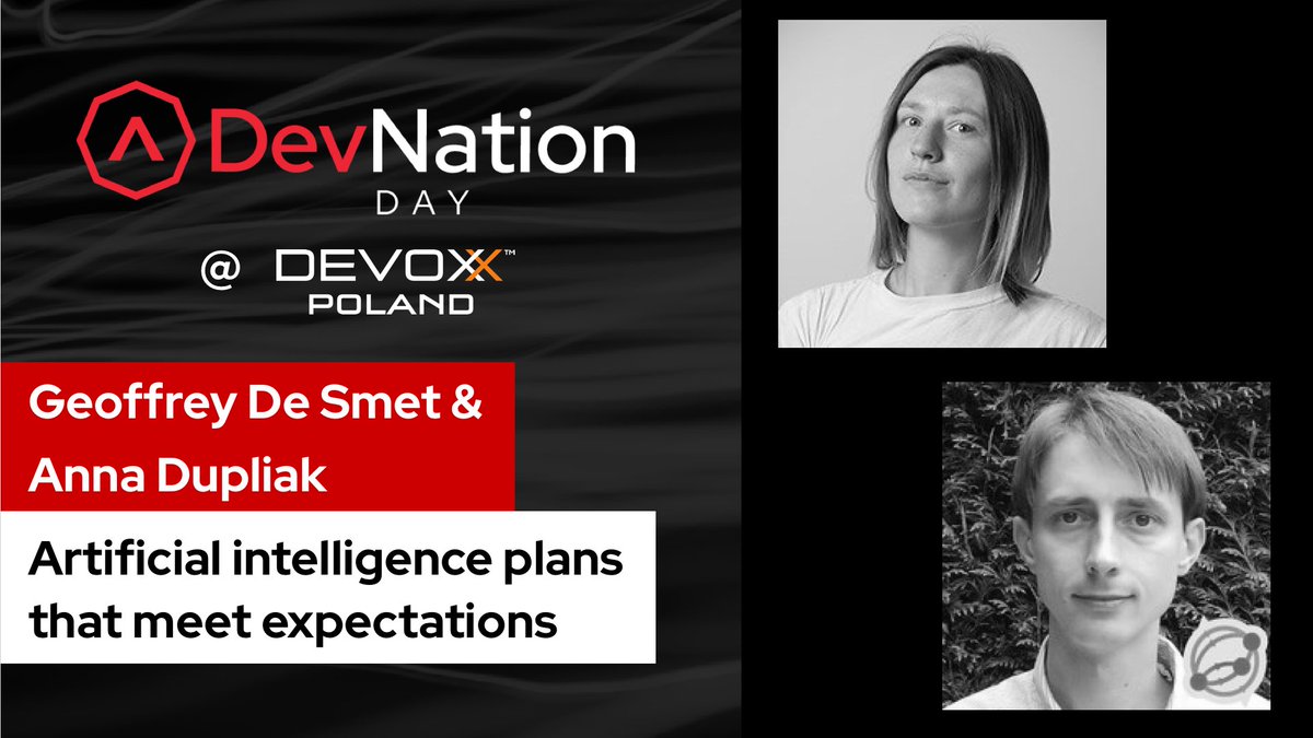 rhdevelopers's tweet photo. Solve real business problems with #OptaPlanner. During this session at #DevNation Day @DevoxxPL with @GeoffreyDeSmet & @dupliaka, explore the impact of adding business constraints one by one on the resulting schedule. Don't miss out. https://t.co/OQhqYd3MhW https://t.co/SEMB8NbnlH