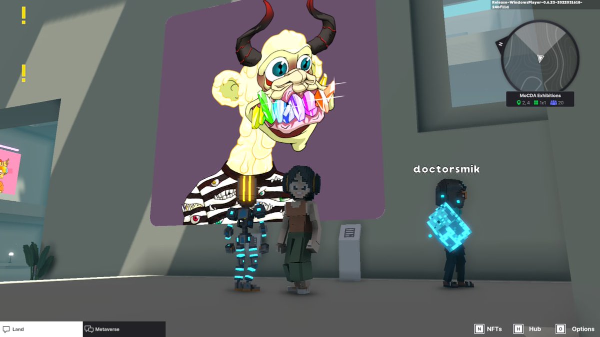 GidockYou's tweet photo. @TheSandboxGame @MOCDA_ I just participated in the #TheSandbox weekly contest for a chance to win 200 mSAND! Here is my favorite piece from the exhibition, check out my screenshot below!
👇 https://t.co/W2UBW62WtH