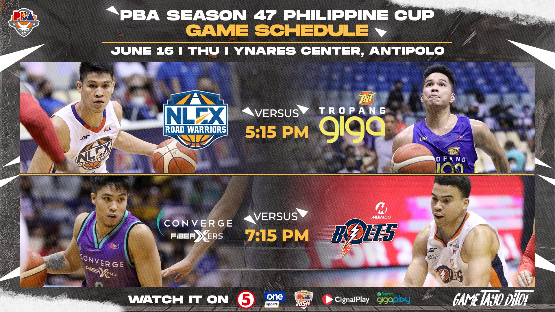 PBA on Twitter "2022 PBA Philippine Cup Games on June 16 Thursday sa