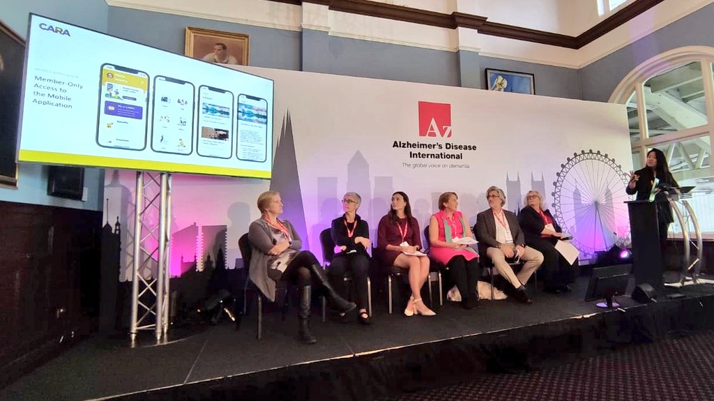 heymelchan's tweet photo. Sharing our work at https://t.co/q3dibflFXH with a global audience at #ADI2022! Glad to have joined an amazing panel of speakers discussing innovation, technology and entrepreneurship in the area of #dementia care. @wyldementia @GBHI_Fellows @AlzDisInt https://t.co/hHtCFrGbXJ