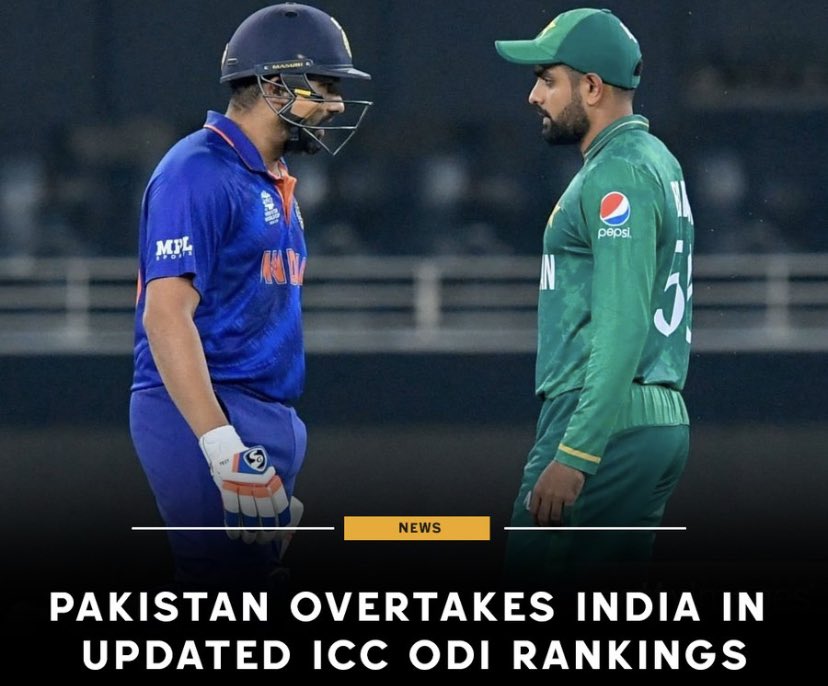 Pakistan, after whitewashing West Indies 3-0 have overtaken India in the latest ICC ODI rankings.
PAK is now fourth in the ODI rankings behind New Zealand, England, and Australia #WIvsPAK #WIvPAK