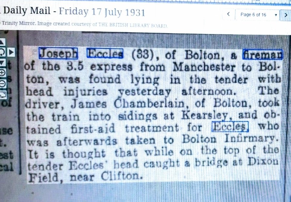 JayneGeraldine's tweet photo. Trust this to be my great grandad. He was fine and rose up the ranks to become a driver. #railwayheritage #steamtrain #bolton @bordersbeeching #trains #railways #familyhistory @HeritageRailMag @RailwayHeritage https://t.co/F4UsTbZuwg