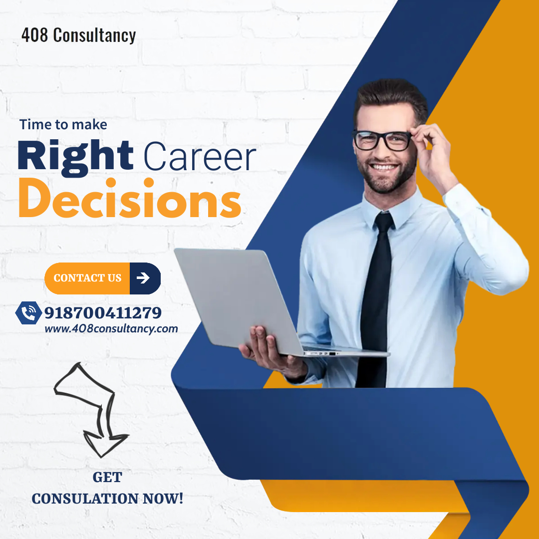 408Consultancy's tweet photo. Are you a student? Not able to decide which stream is suitable for a great career path and waiting for the right direction?
We are one of the best Career Counselling consultancy in India. Visit us now:- https://t.co/6bwiEx3lt1
#careercounselling #careercounsellingindia https://t.co/QlTJSdMHnP