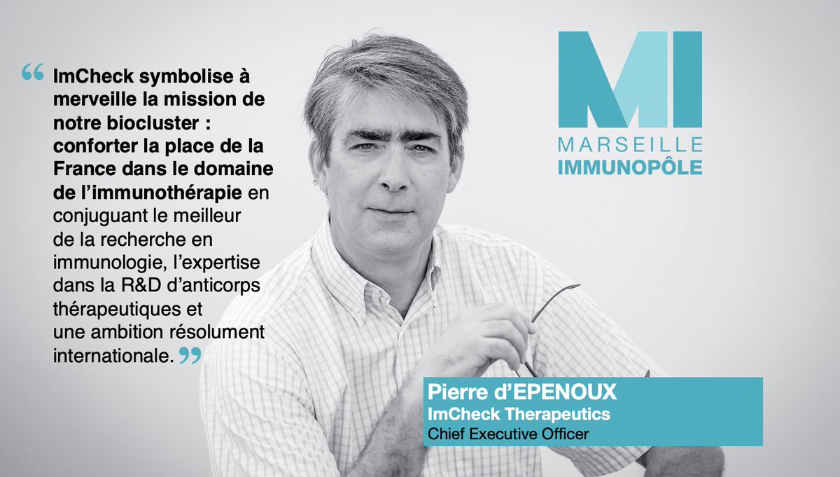 Le #Biocluster en #Immunologie Marseille #Immunopole conforte son leadership avec la levée de fonds record d’@ImcheckThx #NextGenerationImmunology bit.ly/3tvCy24