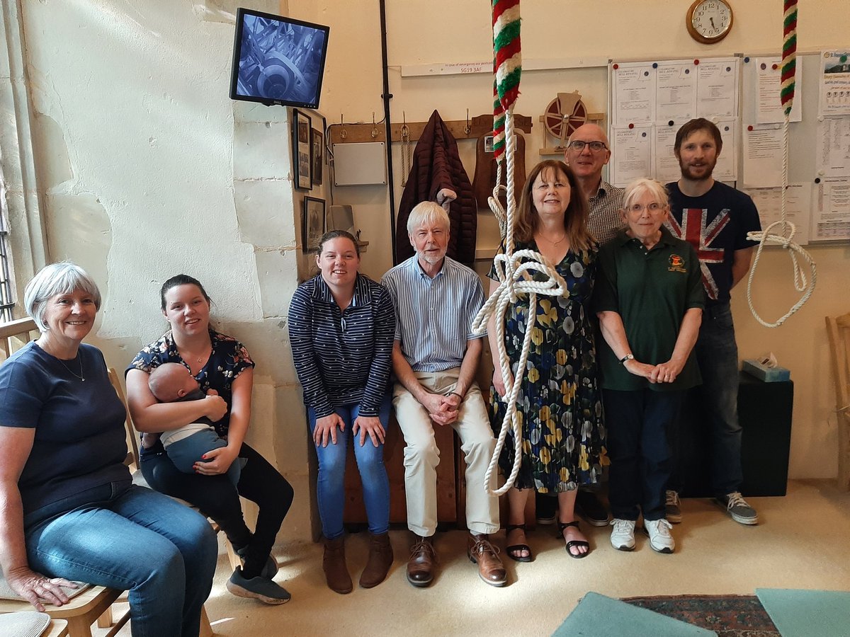 Our ringers minus Tower Captain (taking photo) and minus 1 regular visitor, who rang for Songs of Praise for RSCM Music Sunday yesterday evening. Off to Peterborough Cathedral tonight for a whole new experience!