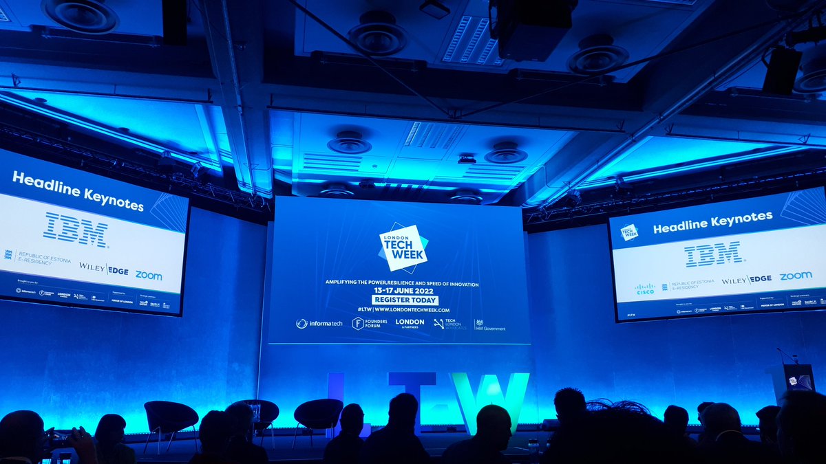 Here we go. A great buzz for the start of London Tech Week #LTW
