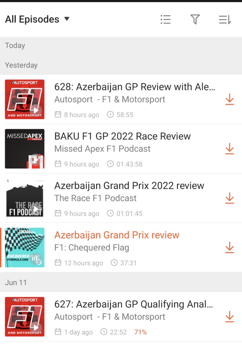 F1circusF1's tweet photo. I think that whoever uploads @autosport F1 podcasts to @Castbox_fm knows EXACTLY what they are doing 🤣🤣
.
.
.
#f1 #Formula1 #AzerbaijanGP #podcast #Ferrari #MaxVerstappen #TeamLH https://t.co/AZ7vAxADJ2
