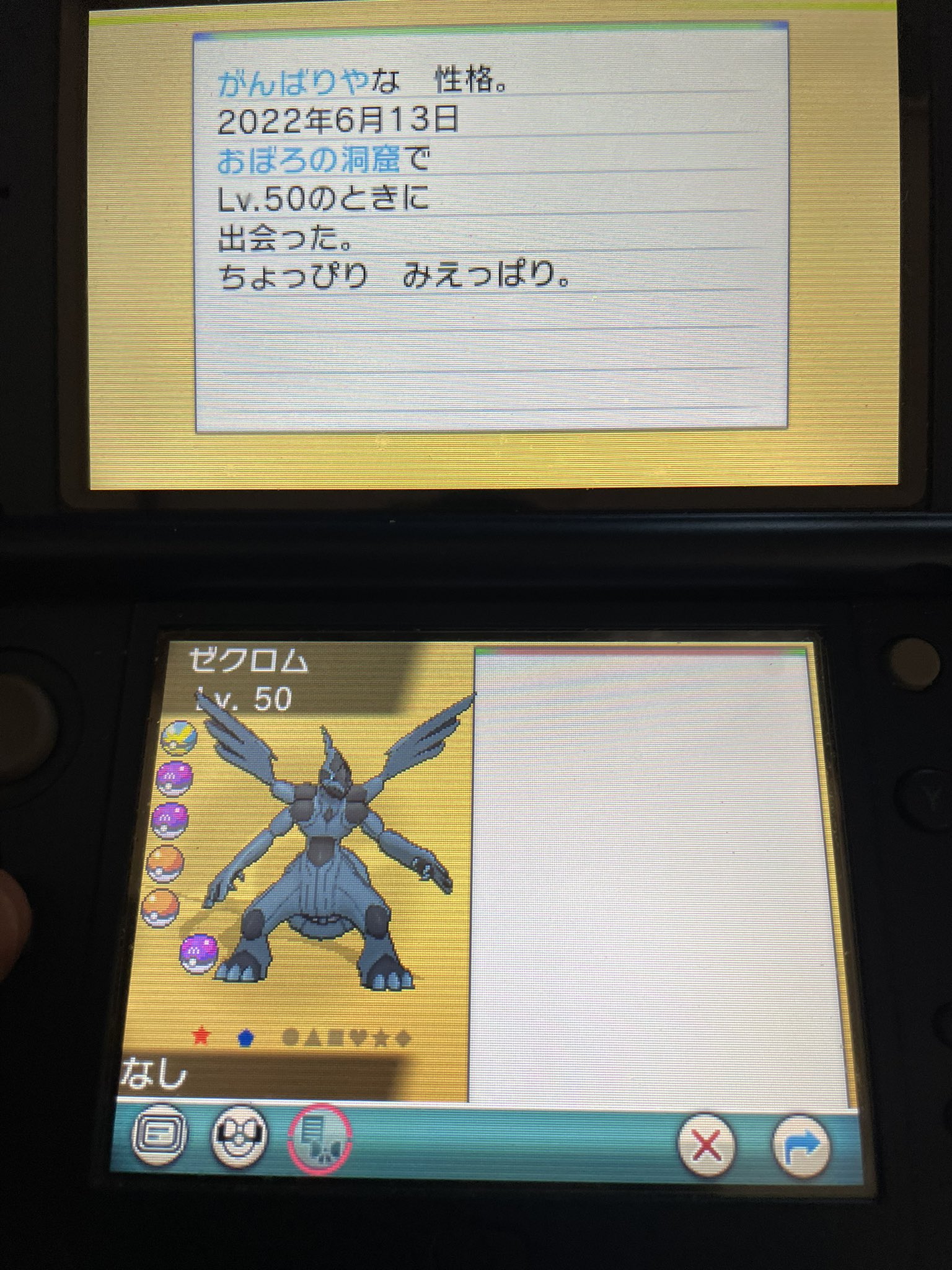 しょう アイリス再登場記念第二弾アルファサファイアで色違いゼクロム降臨めざパは氷でしたが剣盾では使えないけど 次は第三弾色違いキュレムです Oras ポケモン 色違い 色違いゼクロム T Co Bax2hq3zlj Twitter