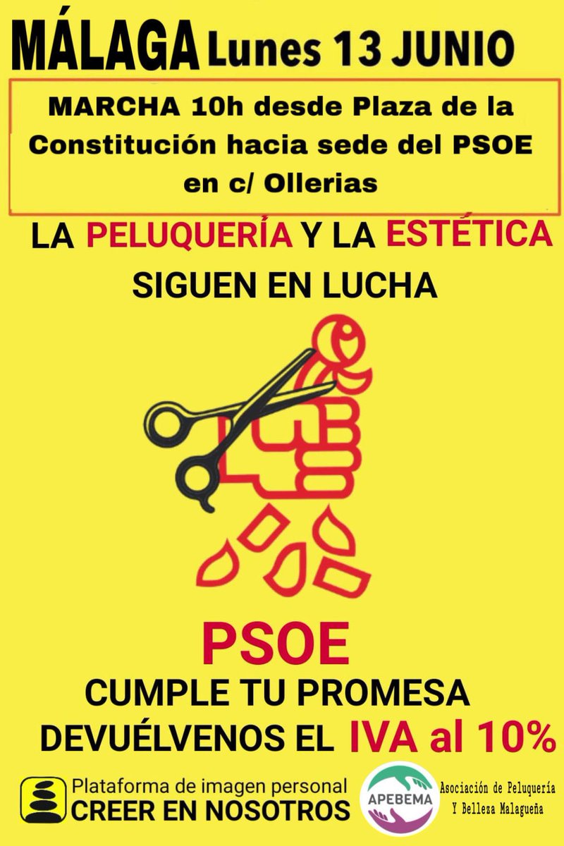 apebema's tweet photo. Manifestación en #malaga ahora Alas 10 de la mañana https://t.co/YWlZIWYHuo