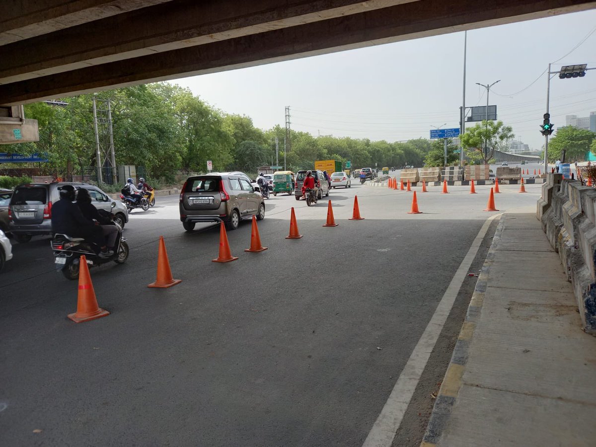 This past Friday, the first trial under Gurugram #VisionZero took place at MDI Chowk - intersection redesign so that #pedestrians and #cyclists are safer.

The road to zero deaths begins here.

Thank you to <a href="/dcptrafficggm/">DCP Traffic Gurugram</a>, <a href="/DC_Gurugram/">DC Gurugram</a> &amp; <a href="/OfficialGMDA/">GMDA</a> for making this a reality.