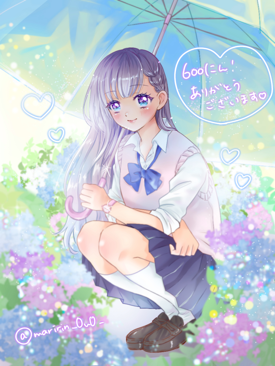 Maririn Skeb募集中 フォロワー様600人 ありがとうございます たくさんの反応を頂けて励みになります ありがとうございます 傘をさす女の子制服verをかきました イラスト イラスト好きさんと繋がりたい T Co Nzfbpzg1mf