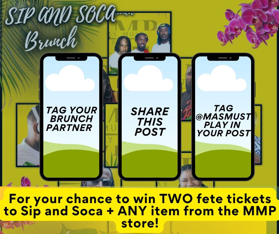 Head to our IG for a chance to win 2 tickets for our brunch on the 25th June and an item from the Mas Must Play store.