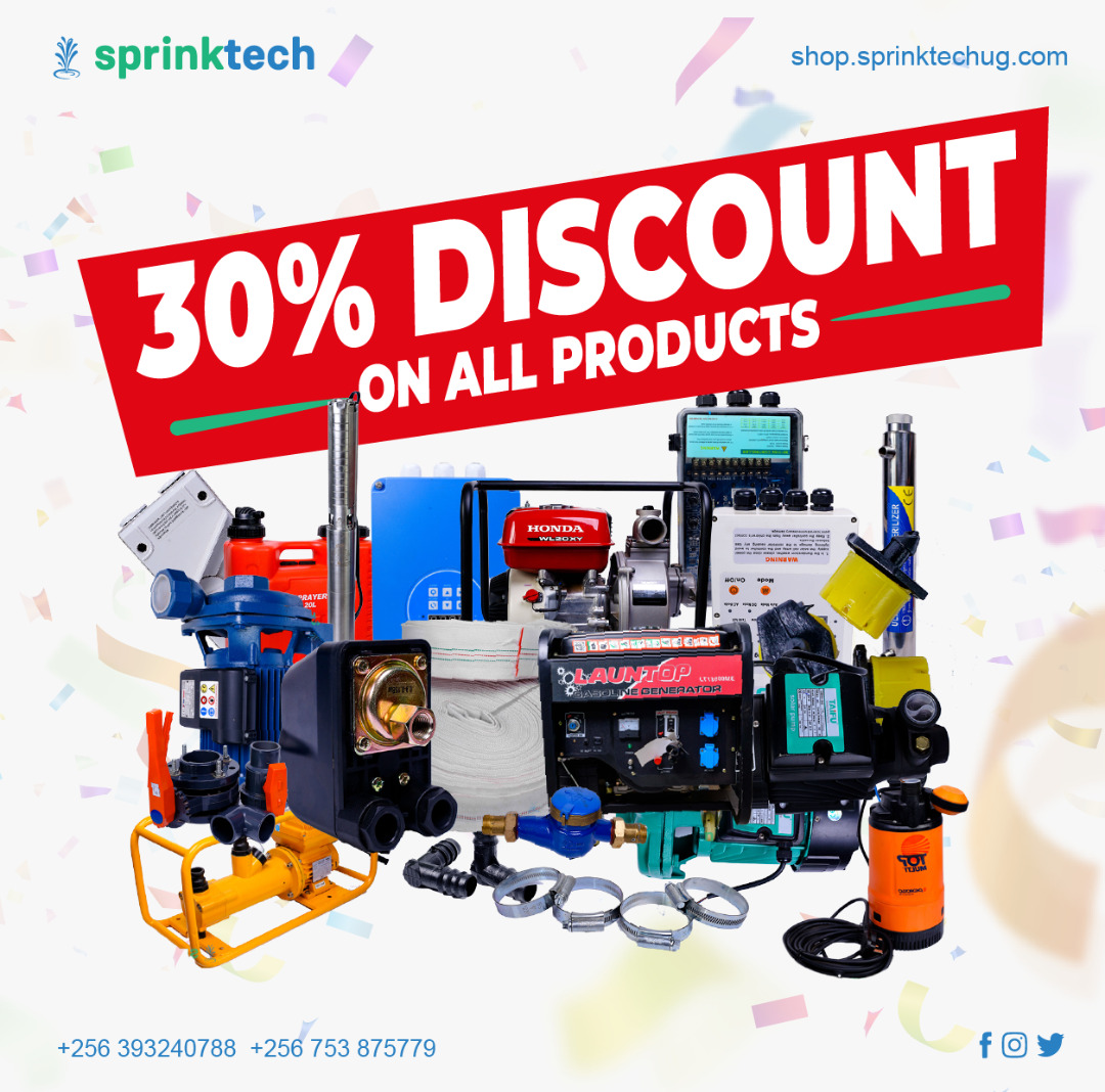 sprinktech's tweet photo. We're giving you a chance to save up to 30% on all our products until the end of June!

Visit our online shop today https://t.co/Bdsvjk344T 

Call Now 0393240788.
WhatsApp 0779923702 

#SprinktechAt5 https://t.co/iYT4MjOjKw