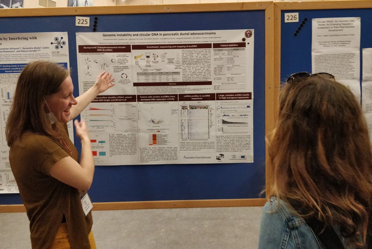 Egija Zole and Lasse Bøllehuus @regenberlab participated in the 86th Symposium:Genome Stability &amp; Integrity in New York. They presented the posters:Genome instability and circular DNA in pancreatic ductal adenocarcinoma and as a potential biomarker for lung cancer.#cancer #ecdna