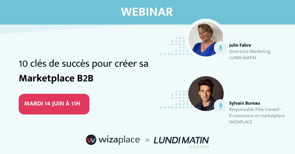 [#WEBINAR] ⏳ Plus qu’1 jour pour vous inscrire à notre prochain webinar pour tout connaître sur la création de marketplace B2B !

Rendez-vous demain à 11h en live !

👉 bit.ly/3xcBEZl

#Marketplace | #Webinar | #B2B | #MarketplaceB2B | #Ecommerce