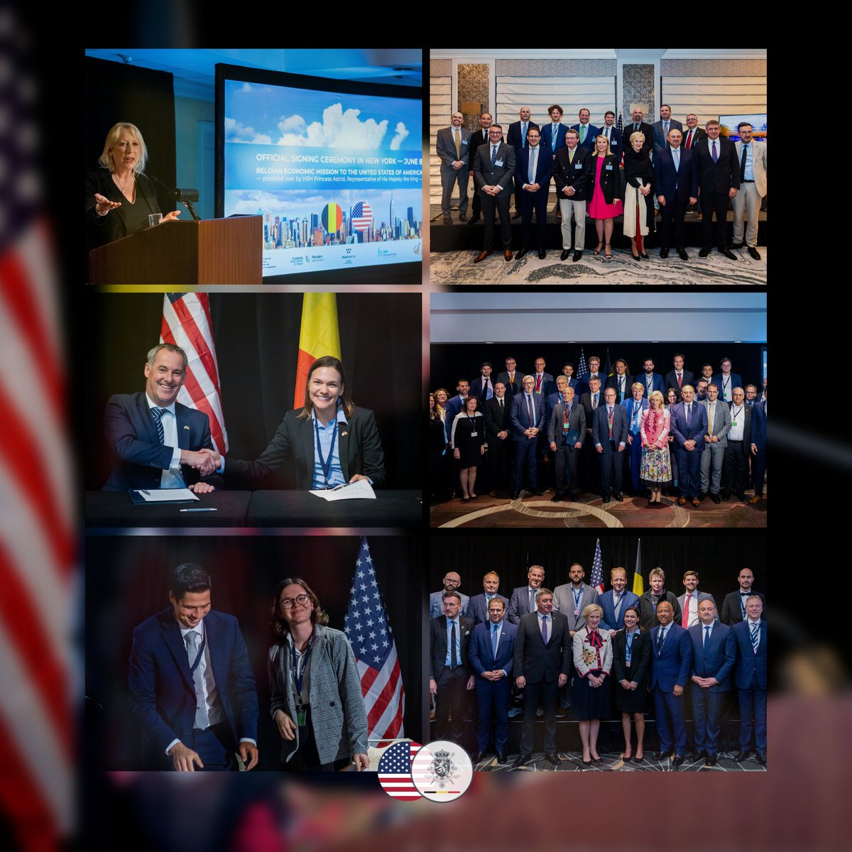 📍 #BEmissionUSA

40 new partnerships between Belgian &amp; American companies or organisations were concluded during the Belgian Economic Mission to the US.

✍️ Signing ceremonies were organized to officialize the partnerships, which are a sign of our excellent bilateral relations.