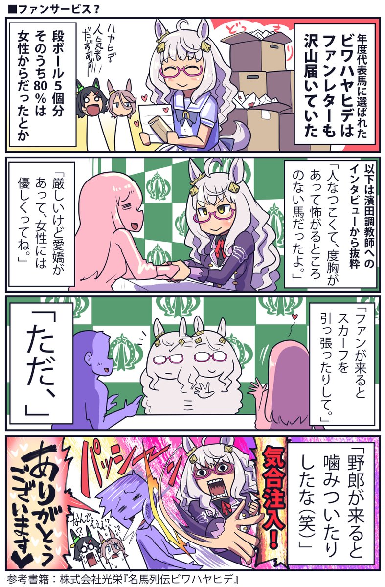 ビワハヤヒデのファンサービスの話

#ウマ娘 