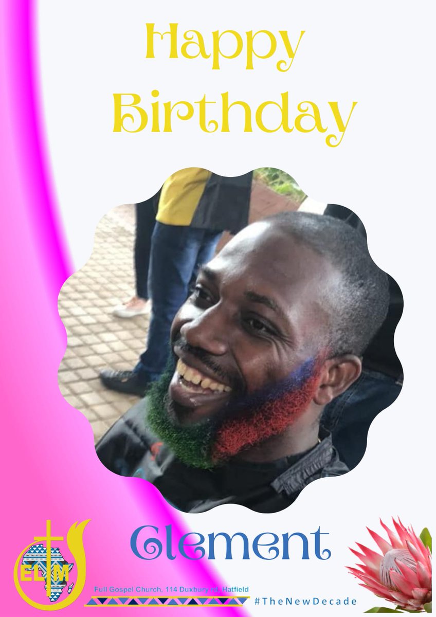 Happy Bday Clement, may the coming of the Lord be real to you. May His revelation consume you and every sphere of yr existence. May you enjoy the coconut milk with seseme seeds and nuts to yr hearts delight 🤣🤣🤣🌷🌷🌷