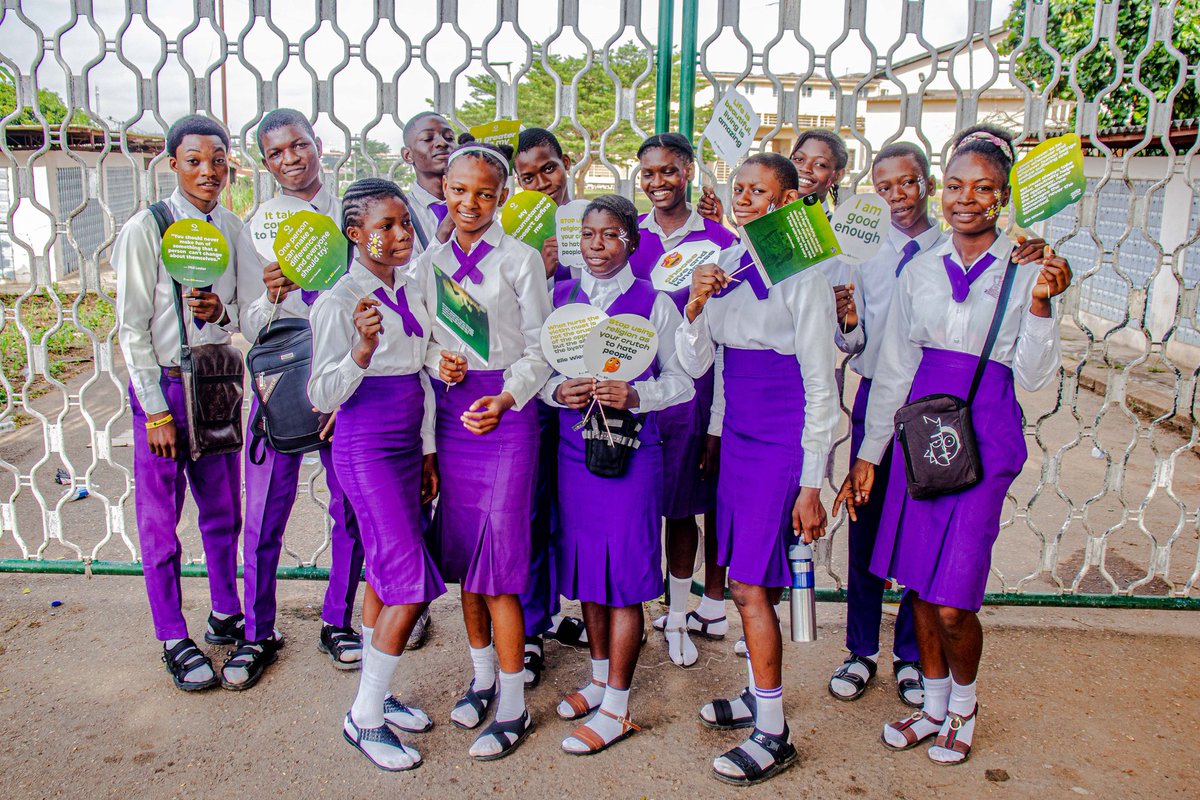 MindsRestored's tweet photo. Spotlight on Oba Akinbiyi High School 1 Ibadan in attendance for the Walk Against Bullying
"To everyone who has been BULLIED, this is a reminder that you are GOOD ENOUGH"
#walkagainstbullying #KindnessOnly #ibadan #love #stopbullying https://t.co/xJLqwO7Eod
