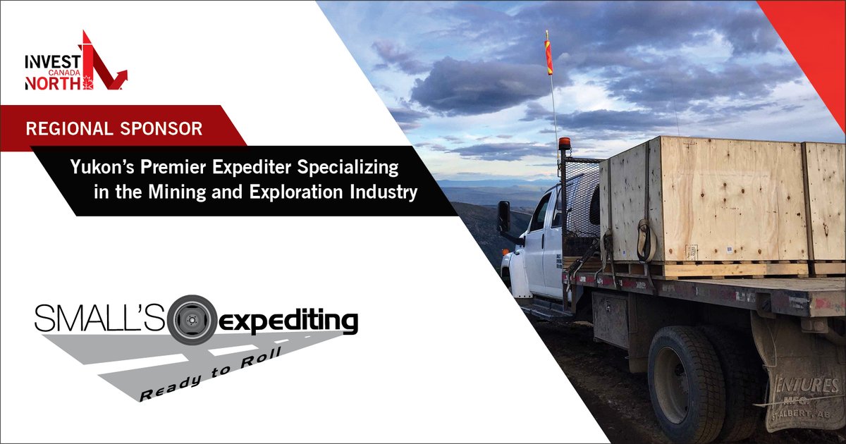 InvestCANorth's tweet photo. REGIONAL SPONSOR— Smalls Expediting
Learn more about #PDAC2022 – Invest Canada North Forum, here: https://t.co/ltpquIRFjG
It's not too late, SIGN UP NOW: https://t.co/dtFLybFGXq
#InvestCanadaNorthForum #Expediting #MiningandExploration #MiningIndustry https://t.co/gtEFvquFuw