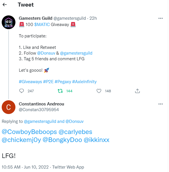 GAMESTERS GUILD 💰 tweet media